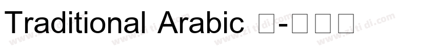 Traditional Arabic 常字体转换